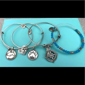 Alex and Ani Silver Bracelet Set